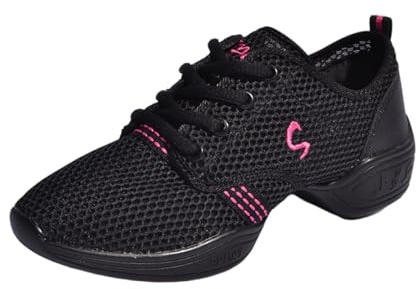 LJFIWY Baskets de danse jazz pour femme, chaussures de danse à plateforme, légères et respirantes, confortables et respirantes, adaptées pour le jazz, le street jazz, l'entraînement de danse