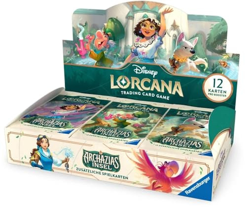 BB-Toy-Trades Lorcana Archazias Isla – Caja de presentación con 24 paquetes Booster – Alemán – Cartas coleccionables