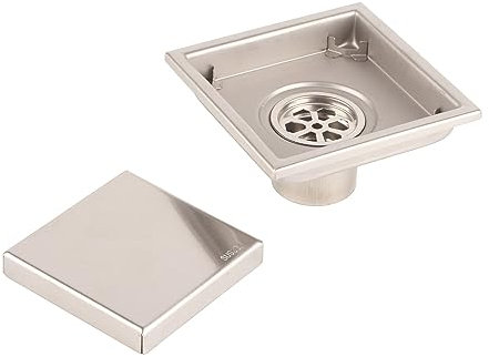 Bodenablauf aus Edelstahl für die Dusche, für Küche, Bad, Garage und Keller.