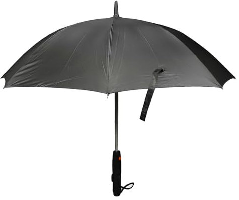 Lybunair Sun Paraguas con ventilador y rociador, 8 ballenas en U V, paraguas portátil 3 en 1 para uso al aire libre en verano, recargable por USB para, plata