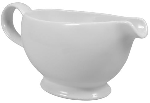 Hemobllo Saucière Plat à Sauce Porcelaine Avec Soucoupe Pour Sirop Dinde Service Récipient Moderne Pour Lait Pot