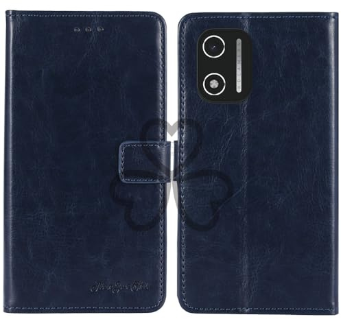 TienJueShi Dark Blue Book Stand Retro Business Flip Leather Protector Phone Case Cover Etui Wallet For Xgody Android Phone X32 2025 5.5 inch