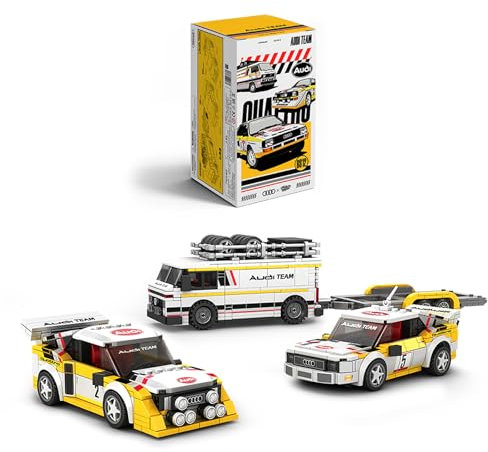 FigureArt Power Block PB8812 für Audi Quattro Rally Team, 1:32 Klemmbausteine Auto Bausatz(Originalverpackung)