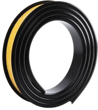 Moldura de pared, moldura de borde de canal en U, moldura de TPE, canal en U autoadhesivo flexible de 6 m for gabinetes, madera contrachapada, mesas y protectores de bordes.(Black,15mm)