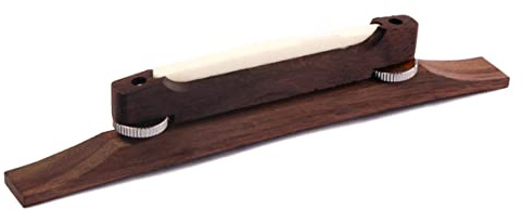 UPKOCH Archtop Gitarrensteg Höhenverstellbar Aus Palisander Mit Knochensattel Leichtgewichtiger Akustikgitarren Bridge Polierte Oberfläche Für Jazz Gitarren Und Mandolinen