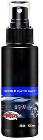 Ahuuen Pulimento para Cromo,Spray Abrillantador Cromo Nano Elimina Rayaduras - Protector Duradero para Camioneta SUV Acero Inoxidable Latón Cobre Defectos Motores Tubos De Escape