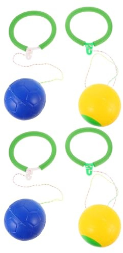 Gatuida 4 Pezzi di Palla per Saltare la Gamba: Palla per Saltare alla Caviglia, Giocattolo per Sport all'Aria Aperta, Altalena per, Gioco di Fitness con Un Solo Piede, Corda, Anello per Caviglia