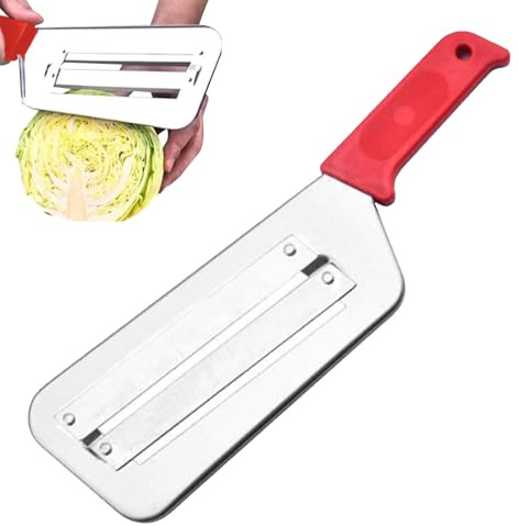 Grönsaksskärningsverktyg: Ergonomisk hackare i rostfritt stål, kålskärare