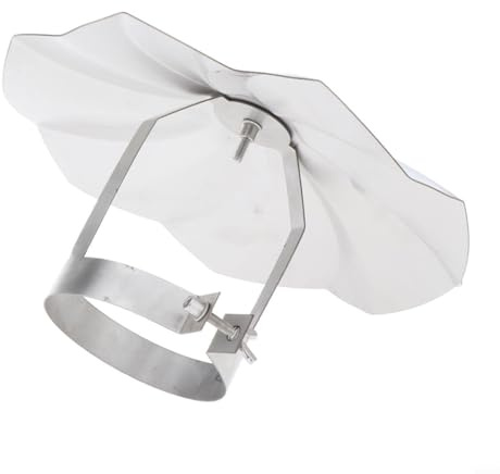 Honseadek Tappo antipioggia in acciaio inox per tubo da 10 cm, cappuccio per canna fumaria e copertura di sfiato del tetto per prevenire pioggia, detriti e animali, facile installazione