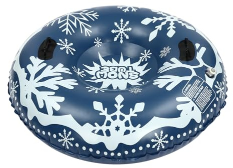 Snow Sleds PVC Inflatable Sled for Kids Adults 40 inch Round Ski Sled