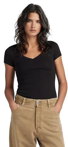 G-Star Mujer Base V-Neck Cap Top