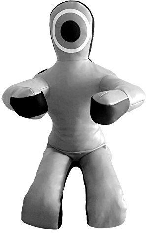 SAB Sports Grappling Dummy Brasilianische JiuJitsu Trainingstasche (ungefüllt) Grau Schwarz (1,5m)