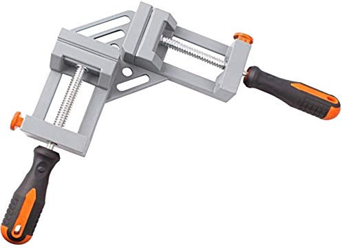 YAOBAO Double Handle Corner Clamp Right Angle,90 Degree Corner Clamp,Adjustable Bench Vise Tool For Welding, Wood-Working, Engineering, Photo Framing