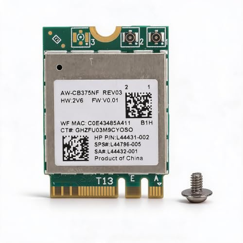 WiFi Bluetooth Modul M2, Dual Band 2,4 GHz 5 GHz Wireless Netzwerkkarte mit Bluetooth 5.0 RTL8822CE 802.11ac NGFF Adapter für Laptop PC, grüne Platine, 1 Stück