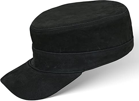 Black Forest Fox Herren Damen Leder Cuba Army Cap Hut Schirmmütze in versch. Farben & Leder