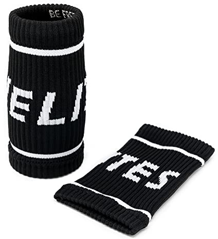 Velites Poignet Flexible en Tissu pour Crossfit, Barre, Taille Unique, Noir