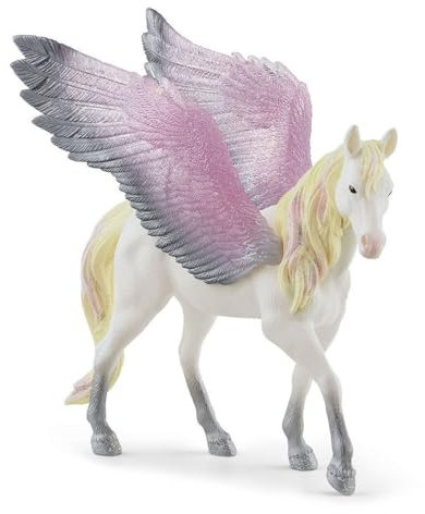 SCHLEICH BAYALA 70720 Mythische Pegasusstute mit Flügeln und Glitzernder Mähne, Robustes und Fantasievolles Figuren Einhorn Spielzeug ab 5