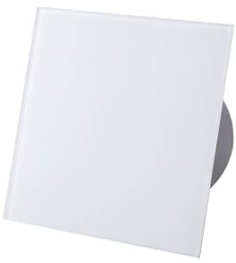 Awenta Kleinraumventilator Wandventilator System Silent Trax Milchglas 100 T mit Nachlauf