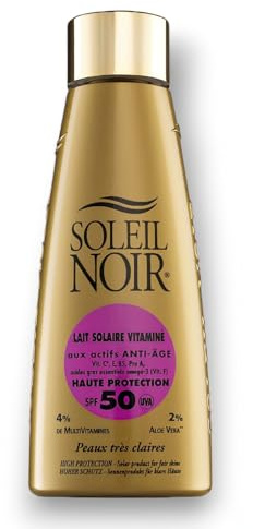 Soleil Noir Lait Solaire Vitaminé Haute Protection SPF50 150 ml