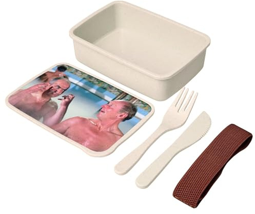 Fabulous Lunch Box - Boite à Repas avec couverts La Grande Vadrouille Louis De Funes Bourvil Big Moustache Bains Turcs - 700 ml