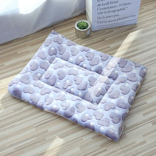 KYMMPL Hundebett-Matte, waschbar, Katzenkissen, weich, Premium-Plüsch, Hundematratze, Sofa, Doppelzweck, Abstand für kleine, mittelgroße, mittelgroße Hunde und Katzen (100 x 70 cm, Stil 8)