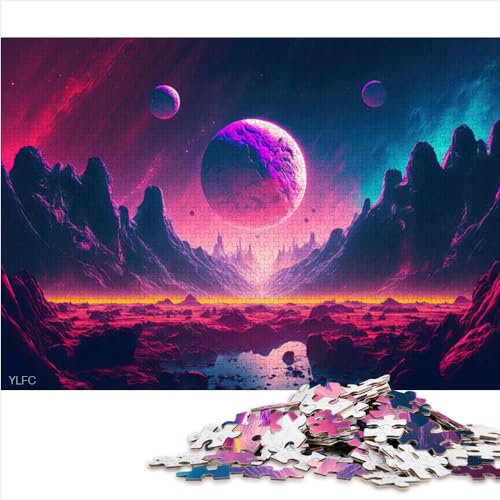 Puzzles für Erwachsene 1000-teilige Puzzles für Erwachsene Stellar Cosmos Scapes Holzpuzzle für Erwachsene und Kinder Lernspiel für Erwachsene Kinder (50 x 75 cm)