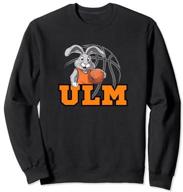 Ulm Basketball Fan Support Schwaben Stadion orange weiss Sweatshirt