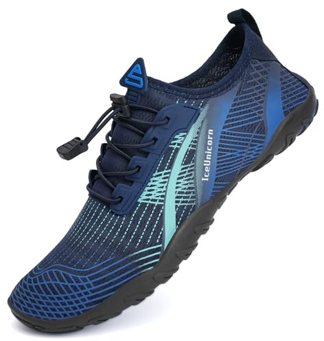 IceUnicorn Strandschuhe Badeschuhe Damen Herren Schwimmschuhe Aquaschuhe Sommer Schnell Trocknend Surfschuhe