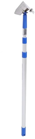 Raschietto per Cartongesso con Asta Telescopica, Spatola Angolare in Acciaio Inox, Set di Coltelli Angolari per Cartongesso, Strumento per Finitura in Gesso, 2 Metri