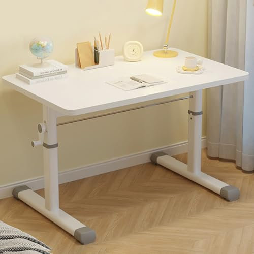 Moderner höhenverstellbarer Stehpult (65 x 90 cm) für Heimbüro, schlankes Design mit einteiliger Tischplatte, PC-Tisch für Schlafzimmer oder Puderzimmer