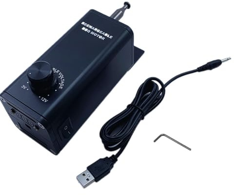 Motor de barbacoa recargable, reemplazo del motor de la parrilla eléctrica de 3 a 12 V, velocidad variable, asador para uso en la cocina