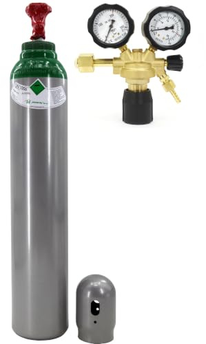 Argon Bouteille de gaz de protection Argon 8 l avec réducteur de pression argon – Bouteille d'argon remplie 200 bar + réducteur de pression Ar/CO2-10 BestSchweissen.de pour soudage TIG MIG MAG