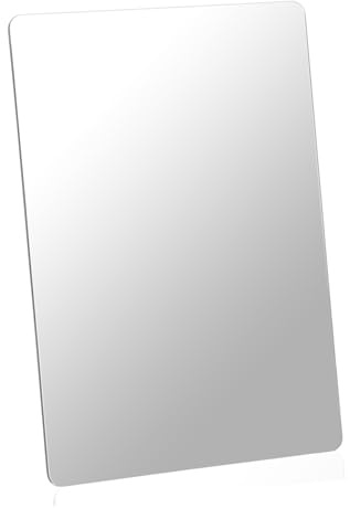 MOTHNUR Espejo Magnético Acrílico para Maquillaje Baldosa y Ligera Resistente Irrompible con Redondeados para Baño Oficina y Casillero