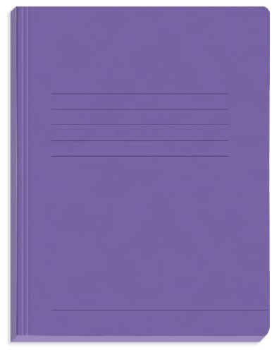 Conipa Schnellhefter DIN A4 Lila, 25 Stück, Pappe 375 g/m² | Pappschnellhefter aus stabilem RC-Presskarton mit Beschriftungsfeld, ideal für Schule, Studium und Büro