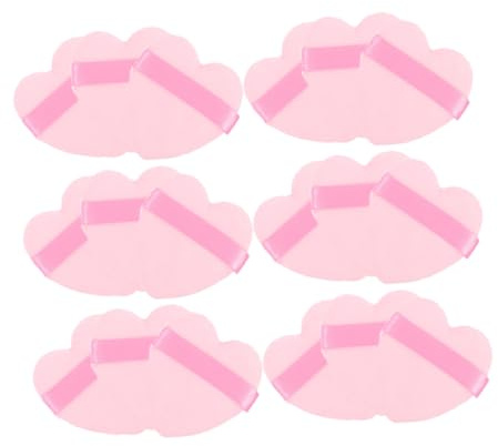 TOVINANNA Houppettes de Maquillage Outils Cosmétiques de Cœur Rose 50 Pièces Texture Confortable, Design Multifonctionnel pour Poudre Visage