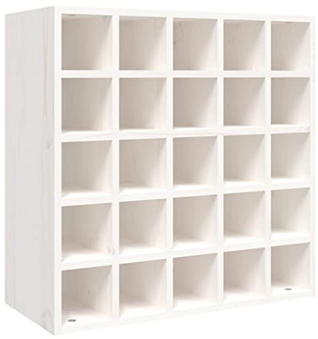 Générique Cave à vin Blanc 56x25x56 cm Bois Massif Pin,Meubles,Armoires & Meubles de Rangement,Caves à vins & spiritueux,821538