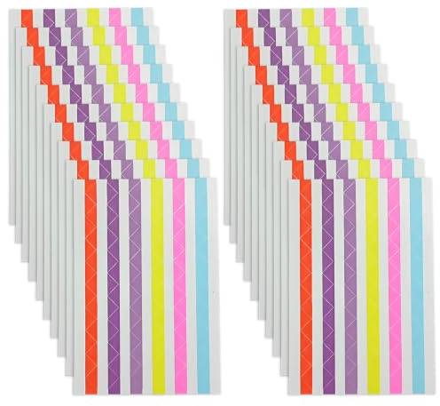 COYUN 2040 Coins de Photo Autocollants, Coin Photo Autocollant, Coin Photo Adhésifs, Parfaits pour Albums Photos Scrapbooking Loisirs Créatifs, Fixation Sécurisée Facile à Utiliser(Coloré)