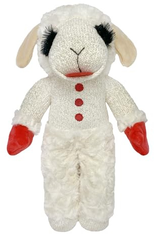 MULTIPET Standing Lamb Chop 13 Dog Toy,White
