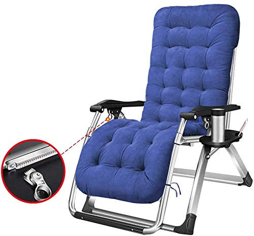 AILZNN Ruheliege Mit Polsterung, Schwerlast Garten Draussen Liegestühle Lounge Liegestühle Klappsessel Stühle Für Patio Camping Max.150kg