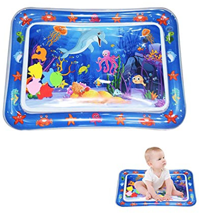 Wassermatte Baby Wasserspielmatte Spielzeug,Aufblasbare Spielmatten, Spielmatte befüllbar mit Wasser, Baby Spielzeuge 3 6 9 Monate, tolle Geschenkidee für Neugeborene