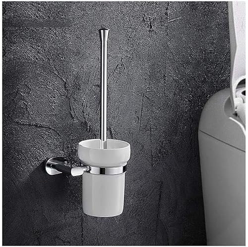Scopino WC Set Portascopino E Portascopino da Parete Portascopino per Pulizia E Lavaggio Scopino per WC da Bagno Spazzolone Bagno WC