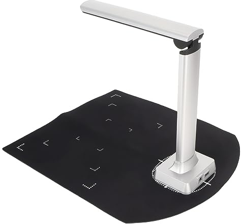 USB-bokkameraskanner, 12 MP Inspelningsstorlek Realtidsprojektion Flerspråkig Bärbar Dokumentskanner för Hemklassrum