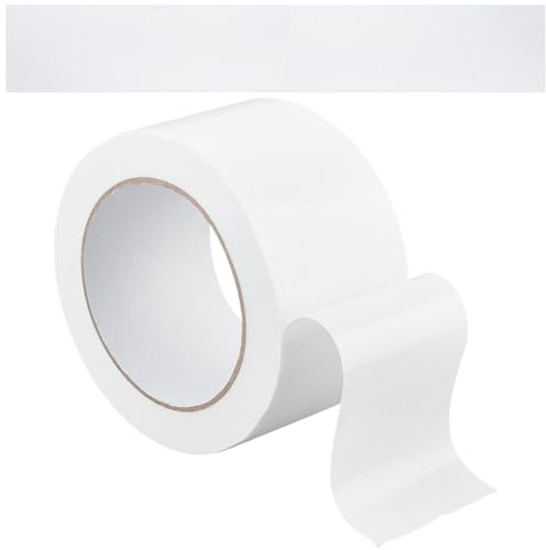 GORGECRAFT 20mX60mm Ruban de Réparation pour Reliure Ruban en Tissu Blanc Ruban Adhésif pour Conduits Tissu Sûr Bibliothèque Livre Couture D'Étanchéité Charnière Ruban Artisanal pour Réparation