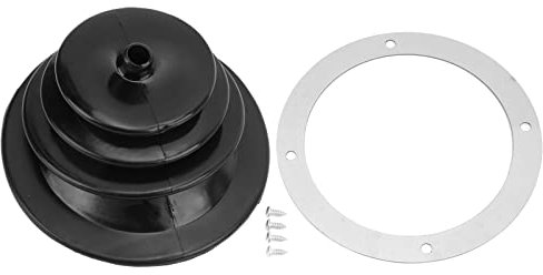 KELFEEAO Auto-Schaltmanschetten-Abdeckung, Universelles Schaltmanschetten-Handbremshebel-Manschettenplatten-Set, 5,250 Zoll/13,3 cm, Staubdicht, Gummi, Rund, Schalthebel-Staubschutz