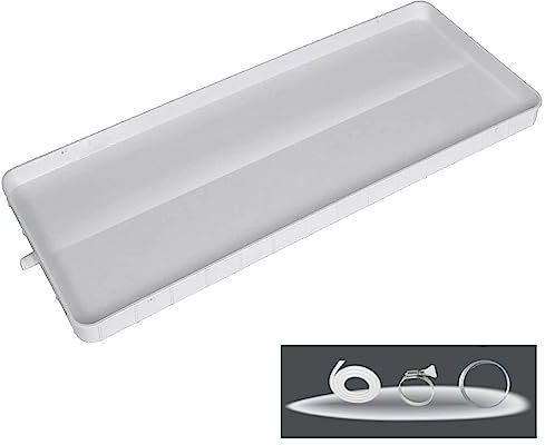 Gtzly Abtropfschale for Klimaanlage, Kondensatablaufwanne, Universal-AC-Tropfkissen aus Kunststoff, Wasserauffangwanne mit Schlauch, Ablaufgarnitur Set (Color : 81.5x33cm/32x13in, Size : 4m Hose)