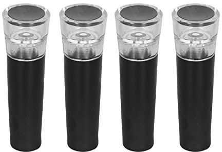 4 Pezzi Tappo per Vino Sottovuoto Rallenta L'ossidazione Mantiene la Freschezza Tappo per Bottiglia di Vino Riutilizzabile a Tenuta Stagna con per Amici e Familiari