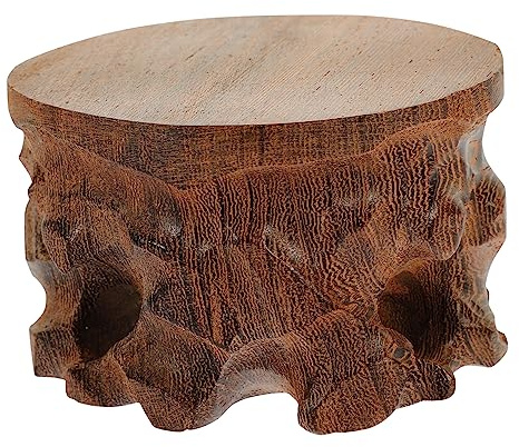 OFFSCH Zarter Ausstellungssockel Aus für Vasen Dekorativer Holzhandwerkssockel für Zuhause Ornament Stand Holzständer für Figuren