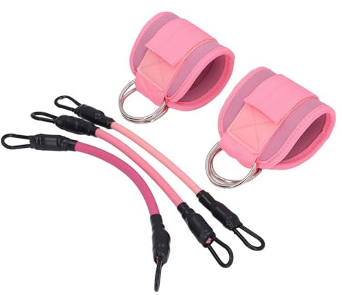 Bandas de Resistencia Al Tobillo, Equipo Portátil de Entrenamiento de Cadera y Pierna con Puños, Correas Atléticas Resistentes Al Tobillo para Ejercicios de Entrenamiento de