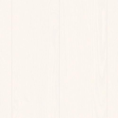 VINYL FLOORING UK White B14929401 Contract Wood Effect Anti-Slip Commercial Vinyl Flooring For Office Shop 2.7mm Thick Waterproof Linoleum Flooring-3m(9'9) X 2m(6'6)-6m²