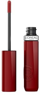 L'Oréal Paris Rossetto Liquido, Colore Intenso ed Effetto Laccato, Tenuta 16H, Resistente alle Sbavature, No Transfer, Con Squalano, Infaillible Laque Resistence, Tonalità: 550 Noir Cherry, 4,3 ml